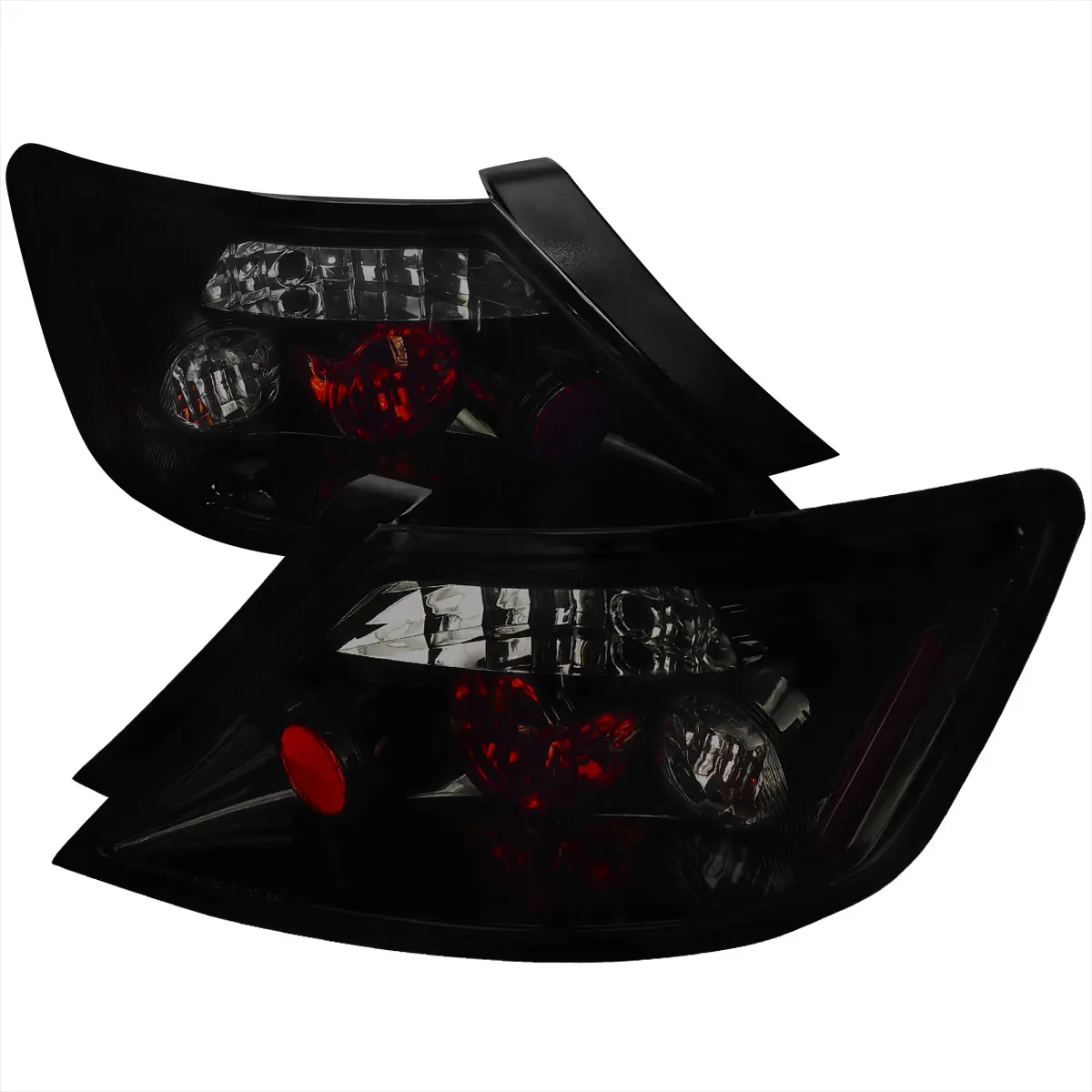 2006-2011 Civic Coupe Tail Lights (Glossy Black Housing/Smoke Lens)