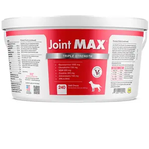 Joint MAX Triple Strength Soft Chews Vet Formulated for Joint Health Support with Glucosamine, Chondroitin, Omega 3 EPA & DHA, and More