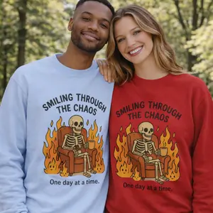 Smile | Smiling Through The Chaos Crewneck