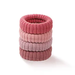 GOOGOO Simple Plain Color Hair Tie, High Stretch Ponytail Holder for Women & Girls, Daily Use Elastic Hair Accessories#SummerVibes