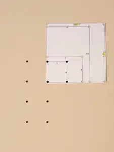 Magnet Grid Bulletin Board Matte Black