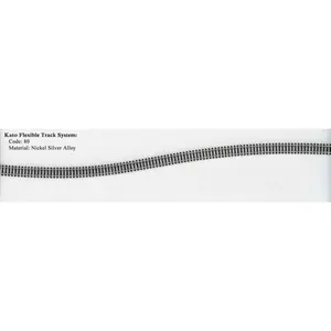 Kato  3.185 in. N Scale Flex Model Track - 10 Piece