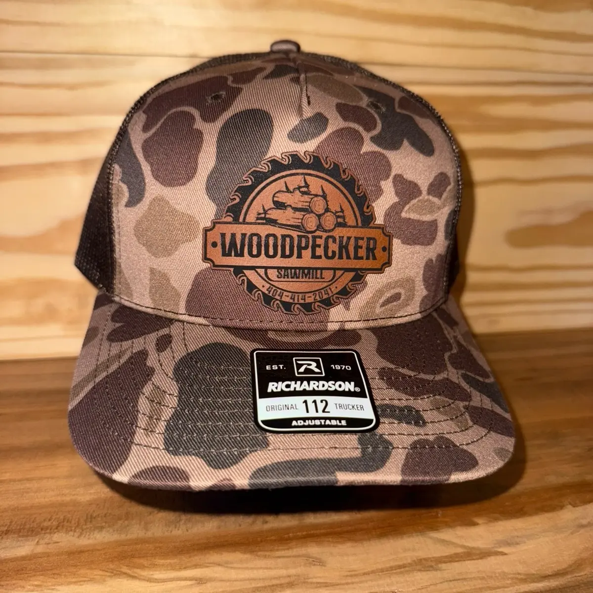 Woodpecker Sawmill Richardson 112 trucker hat for men