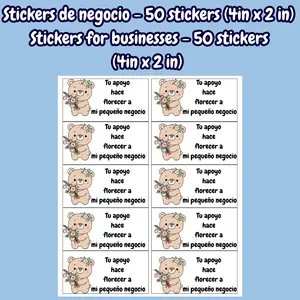 Thank You and Care Stickers- (50 stickers)