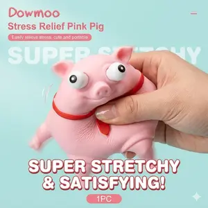【New product】Pink Pig Toy: Creative Cartoon Design for a Joyful Experience—A Cute, Fun, and Entertaining Toy That Adds Extra Delight soft squeeze fidget toy