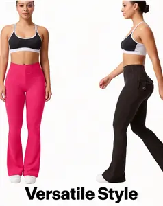 Women's horn pants with pockets, women's horn sports pants, fitness pants, hip lifting fitness yoga pants, track pants, gray sports pants, women's streetwear, sports pants, sportswear, outdoor wear bottom flowy