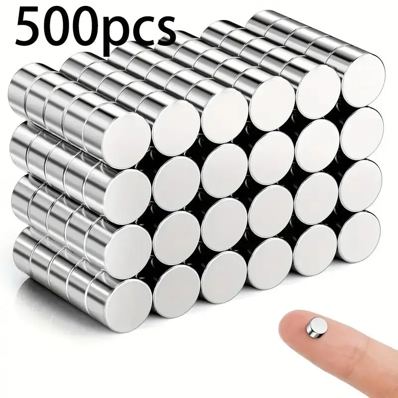 Small Round Magnet, 500pcs 5x1mm Rare Earth Magnets, Durable Mini Magnets for Diy Project, Whiteboard, Dry Erase Board, Wide Range of Applications