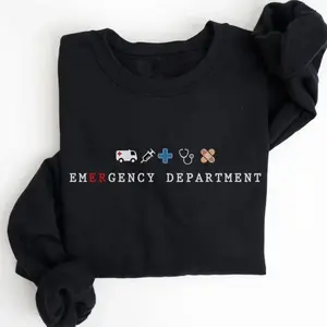 Emergency Department Sweatshirt, ER Nurse, Emergency Room Tech Shirt, ED Emergency Nurse Gift, Emergency Medicine Sweater ERE