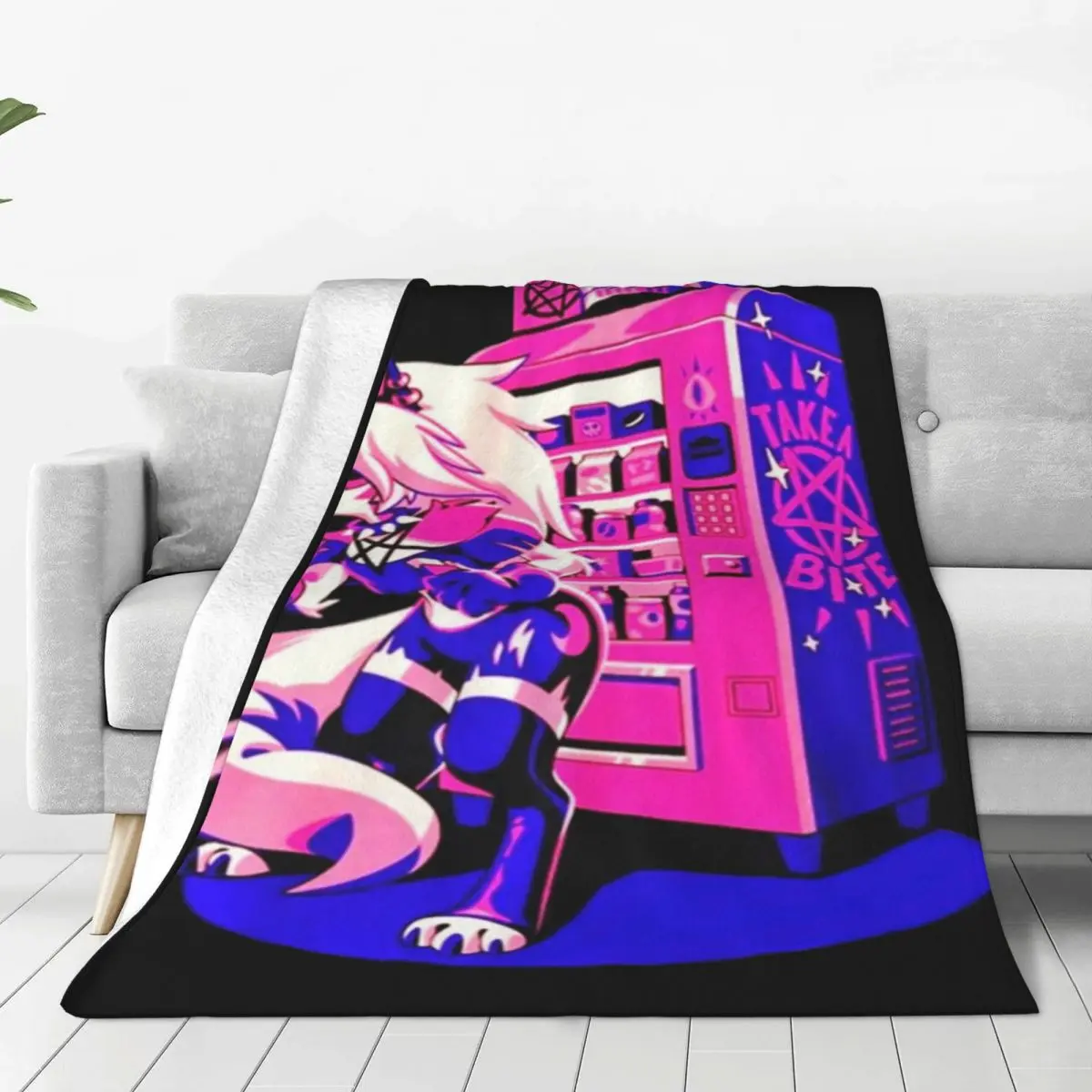 Helluva Loona Knitted Blankets Anime Flannel Throw Blankets Summer Air Conditioning Decoration Soft Warm Bedspreads