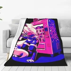 Helluva Loona Knitted Blankets Anime Flannel Throw Blankets Summer Air Conditioning Decoration Soft Warm Bedspreads