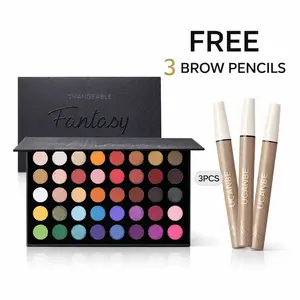 Highly Pigmented Eye Makeup Palette, Matte Shimmer Metallic Eyeshadow Pallet Long Lasting Blendable Natural Colors Make Up Eye Shadows Cosmetics Gift Kit