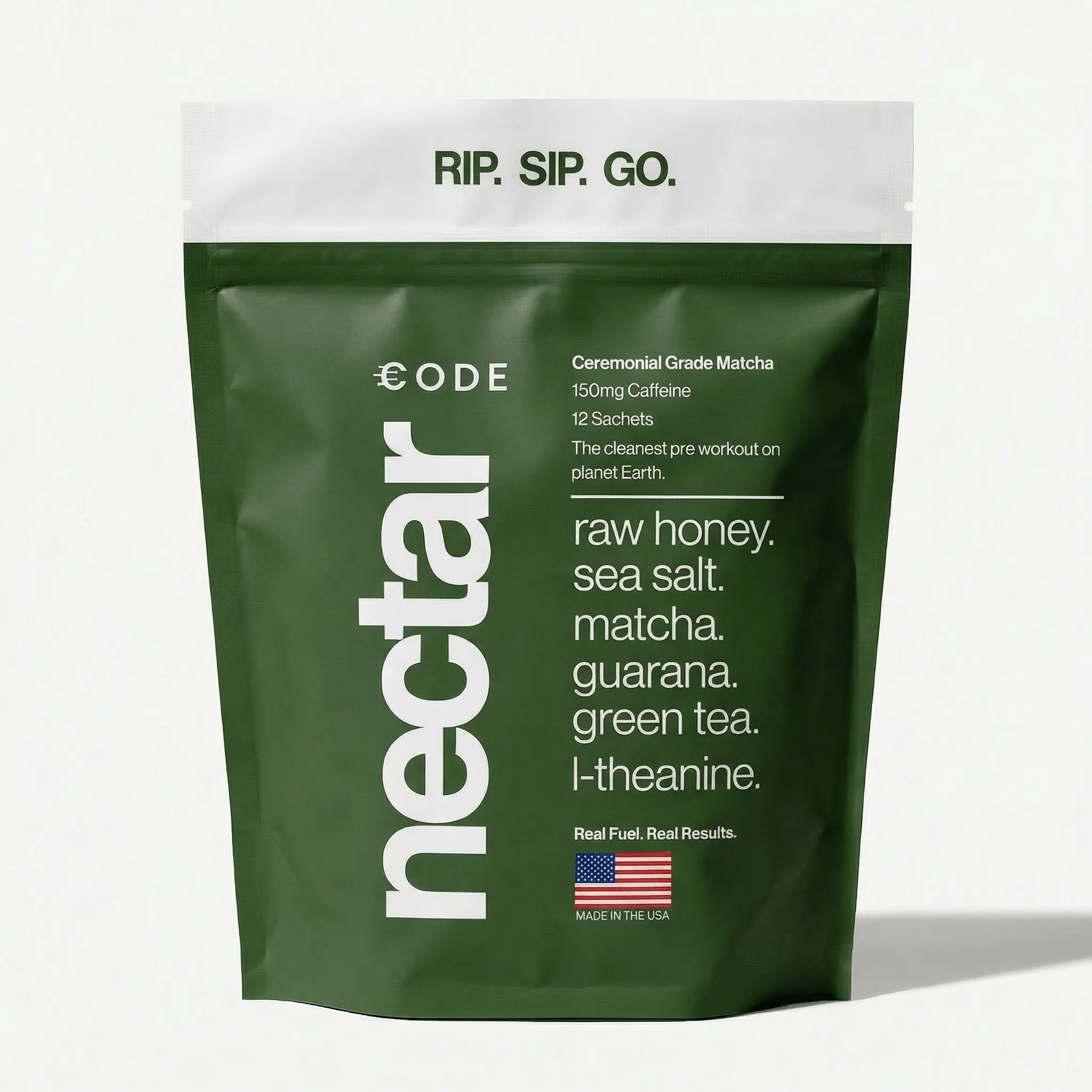 CODE Nectar Energy Honey - Organic Matcha, Pre-Workout Health & Fitness Nutrition Supplement