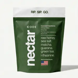 CODE Nectar Energy Honey - Organic Matcha, Pre-Workout Health & Fitness Nutrition Supplement