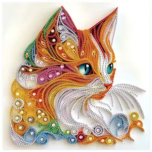 Yellow Cat Design Diamond Art Painting Kit, 5D Special Shape Diamond Handmade Mosaic Art Kit for Adults, DIY Diamonds Paintings Art for Home Wall Decor Gift