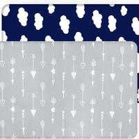 Navy Cloud & Grey Arrow