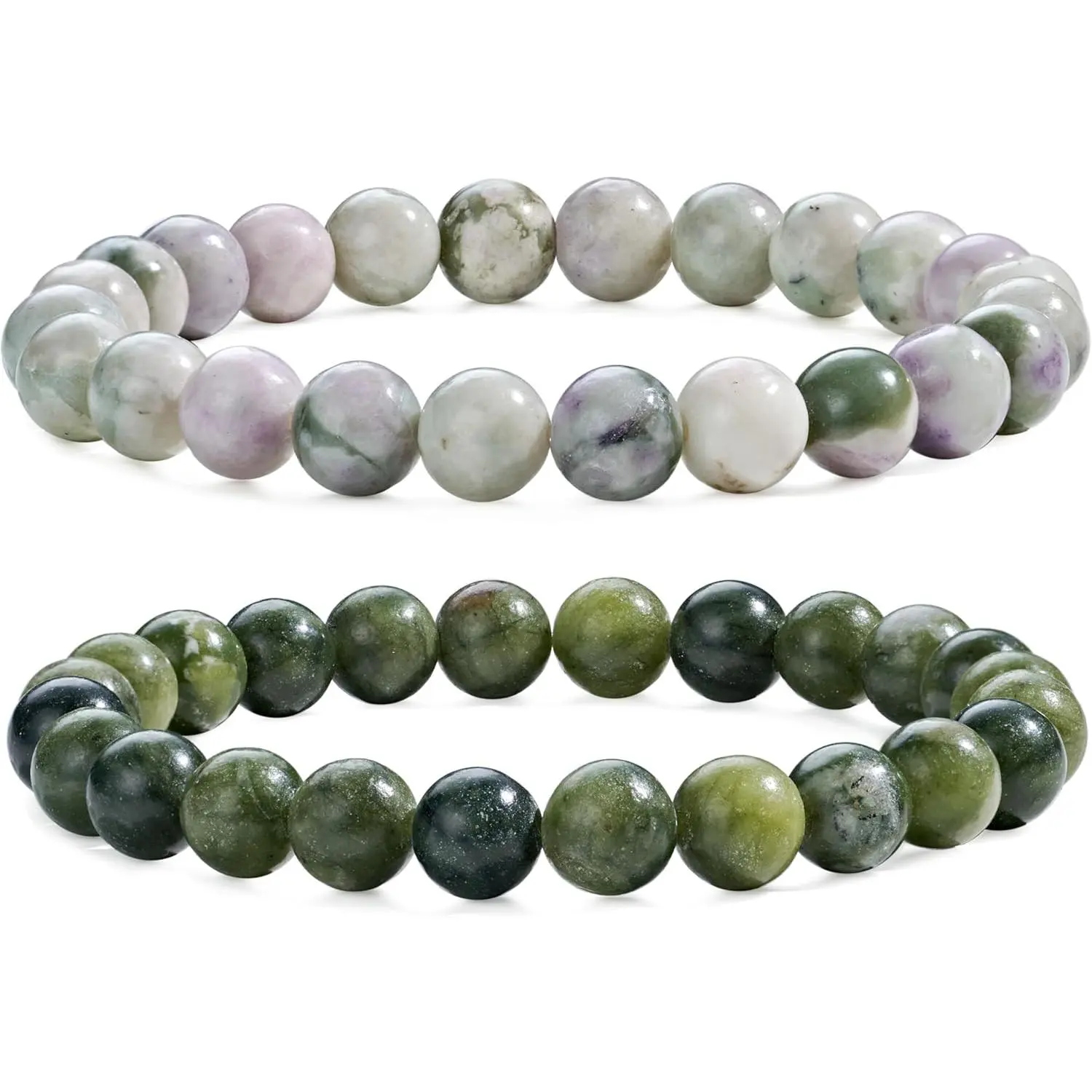 8mm Taiwan Jade & Peace Jade (Growth & Balance)