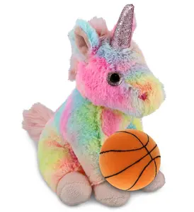 DOLLIBU 9" Super-Soft Plush Unicorn Figure - Cute-Shaped, Fluffy Plush Stuffed Toy, Colorful Theme, Toddler-Safe Stuffed Toy for Ages 0+, Cute-Shaped Stuffed Toys, Plush Stuffed Toys