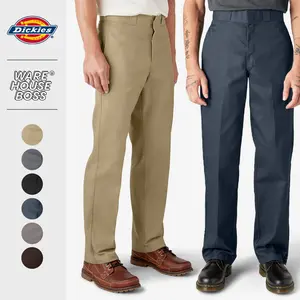 DICKIES Men's 874 Regular Fit Work Pants Plain Work Trousers Straight Leg Regular Fit Work Uniform Casual Hip Hop Harem 28" to 52"