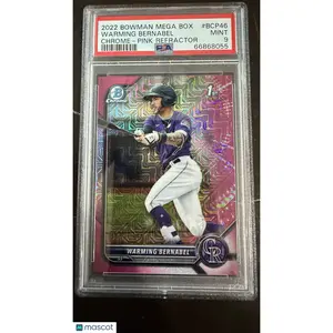 Warming Bernabel 2022 Bowman Mega Box Chrome #46-Pink Refractor PSA 9 68/199