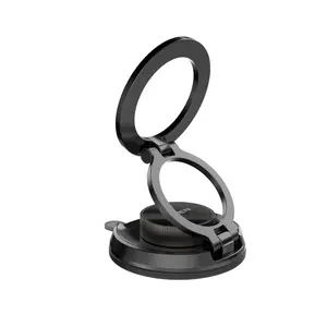 LISEN Ultra Slim Phone Holder, Magnetic Phone Holders for Your Car, Vacuum Phone Mount for Car Accessoriesfor Women Men Interior Jeep BMW, SuctionPro Gifts Kits, for iPhone 17 Pro Max 16 15 14 13