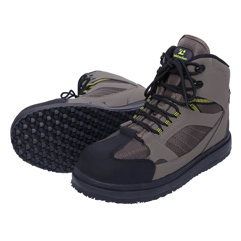 Kylebooker Men's Rubber Sole Fishing Hunting  Wading Boots Lightweight Anti-Slip Waders Shoes