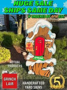 Grinch Lair Yard Decoration: Whoville Christmas Decor (47.40in H x 23in W) LAIR ONLY