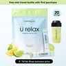 Ü Relax 2.0 | Calming Drink Mix | Bluenesse Lemon Balm, KSM-66 Ashwagandha, Chelated Magnesium Glycinate, L-Theanine & Vitamin D3 | Dual-Action Cortisol Support for Stress-Relief, Relaxation & Sleep | Sugar-Free | 20-Count Single-Pack | Calming Co.