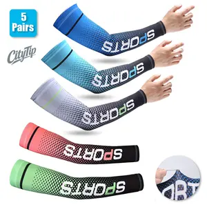 5 Pairs of UV-Blocking Arm Sleeves for Summer Heat，Stay Cool and Protected