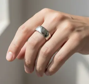 Men Women Adjustable 4 Magnet Stainless Steel Ring