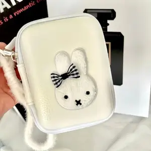 Kawaii Miffy Storage Bag Creative Portable Camera Products Data Cable Protection Bag Cartoon Miffy Rabbit Small Handbag Gifts