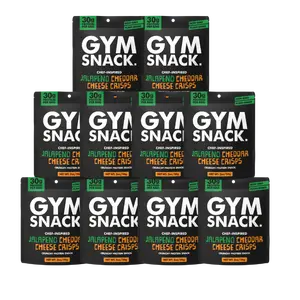 10-Pack Gym Snack Jalapeño Cheddar Cheeze Crisps 10-Pack Gym Snack Jalapeño Cheddar Cheeze Crisps