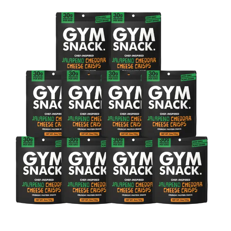 10-Pack Gym Snack Jalapeño Cheddar Cheeze Crisps