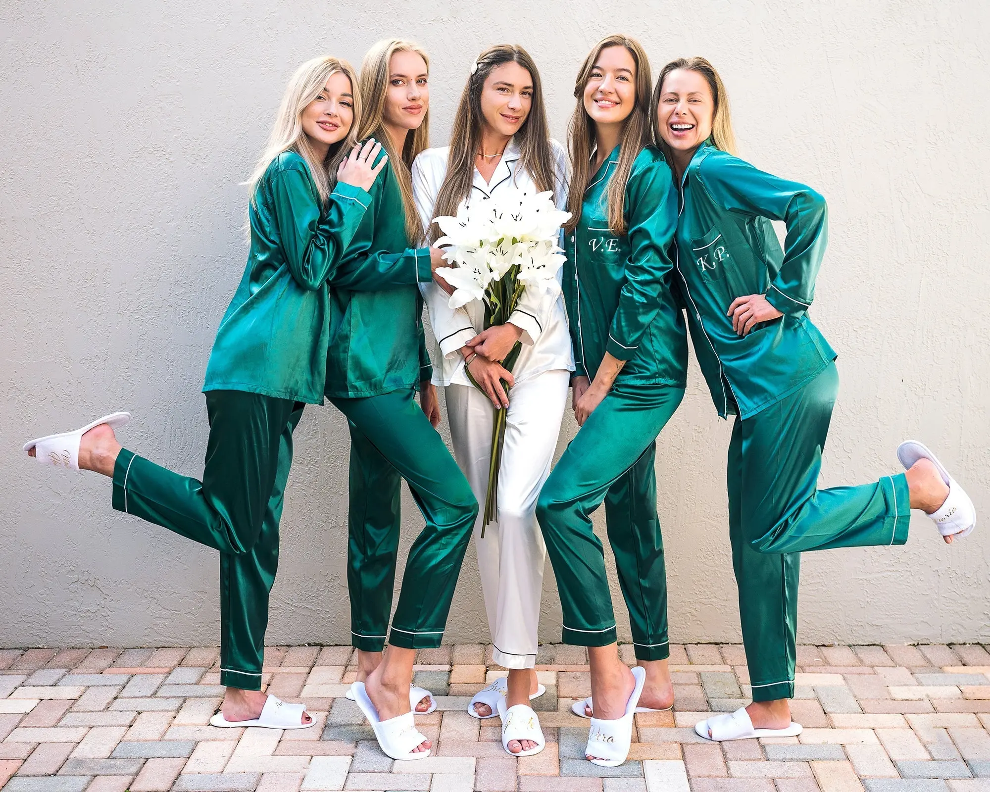 Bridesmaid Custom Silky Pajamas