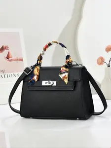 Women's Fashionable Plain Color Handbag Shoulder Bag, Casual Versatile Crossbody Bag for Daily Used, Trendy All-match Commuter Bag