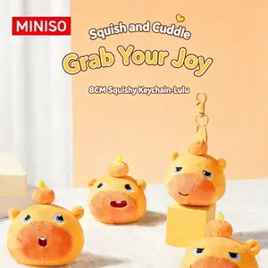 MINISO River Otter “Lululu” plush doll charm—stress-relief squeeze toy and bag pendant