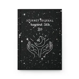 Celestial Leo Journey Journal - Personalized Astrology, Dream Log, Starry Notebook, Gift for Leo Birthdays, Cosmic Writing