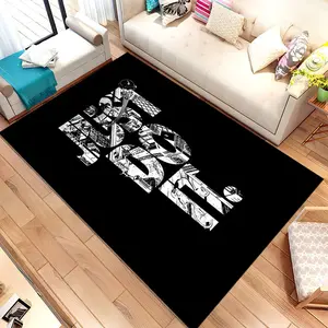 Sneakers Rug, JDI Rug, Popular Brand Rug, Themed Rug, Sneakerhead Gifts, Black Rug, Sneakers Room Rug, Sports Rug, Popular Rug, Custom Rug