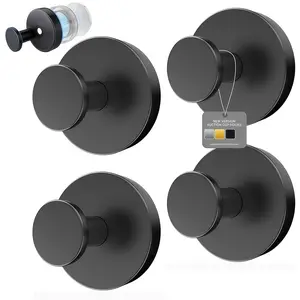 Back to School Season Vacuum Suction Cup Hooks, 304 Stainless Steel Heavy Duty Shower Hooks, 11LBS Strong Suction Removable Hooks for Bathroom Kitchen Glass Mirror Tile, Bath Robe Towel Coat Hanger