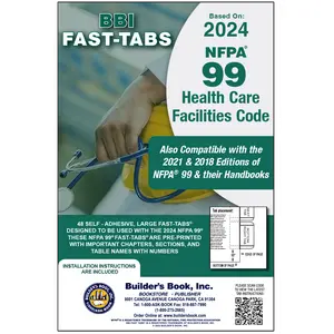 2024 Health Care Facilities Code NFPA 99 Fast-Tabs