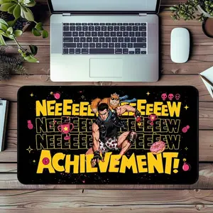 Hot Dungeon Crawler Carl Desk Mat, DCC Gamer Mouse Pad, New Achievement Desk Mat, Princess Donut Fan Merch, Bookish Office Decor
