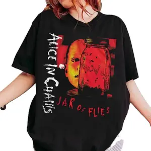 ALICE IN CHAINS T-Shirt Jar of Flies Album Art Alt Rock Metal Graphic T-shirt, Vintage 90s style top clothing, Unisex graphic Streetwear