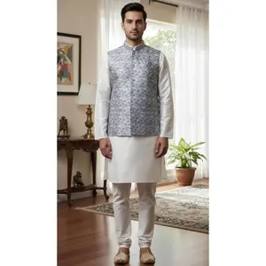 Waistcoat Kurta 3 Piece Set