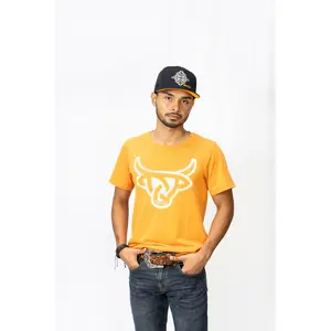 Angus Tee Heather Orange