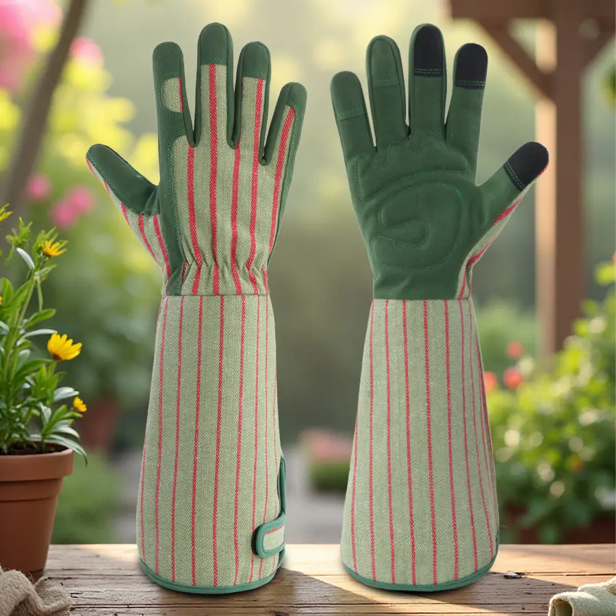 Long Sleeve Gardening Gloves Thorn Proof Breathable for Rose Pruning Yard Work Women Men