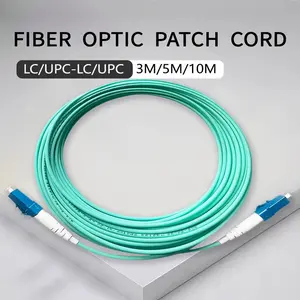 OM3 Fiber Optic Patch Cord Cable LC/UPC-LC/UPC 50/125um LSZH Multi-Mode 3M/5M/10M 2.0mm FTTH Fiber Optic Jumper Bend Insensitive