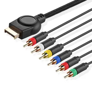 PS2 Component Cable Premium Component Video Cable RCA AV for PlayStation 2/3 (PS2/PS3)