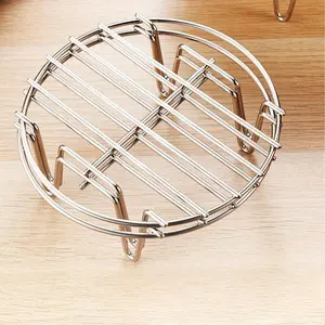 Stainless Steel Steaming Rack, 2 Counts Durable Steamer Rack, Cooking Accessories for Kitchen Cookware, Household Kitchen Products