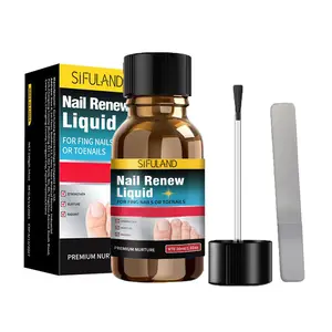 Nail Renew Liquid: Visible Improvement Nail Natural Tea Tree Oil Formula (Built-In Easy-Clean Brush)