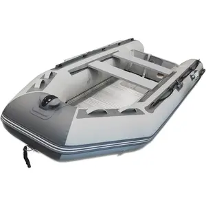 MARINA 10ft Inflatable Dinghy - 3 Person Inflatable Boat for Adults 10 HP Heavy Duty Fishing Boat, Aluminum Floor, Aluminum Oars, USCG Approved