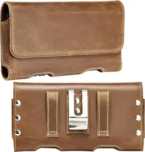 for Galaxy S24 Ultra S23 Ultra S22 Ultra Cell Phone Pouch  Phone Holster with Belt Clip for Galaxy A05 F54 M54 F14 M14 A73 5G  G Belt Holder Pouch Cover -Yellowish Brown